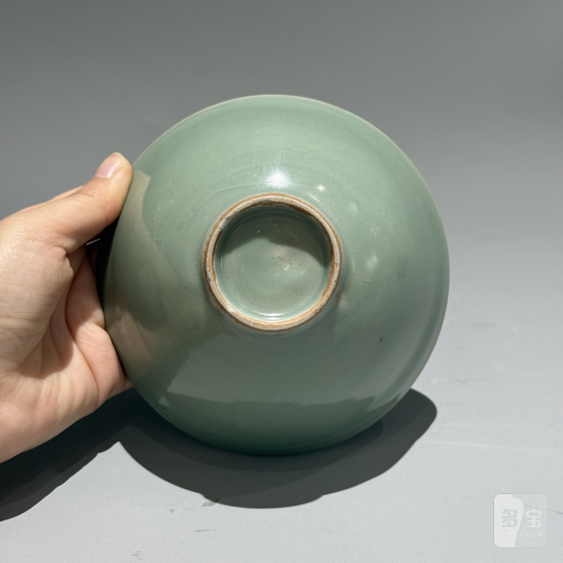 明代 龙泉窑粉青釉斗笠盏 - 图18
